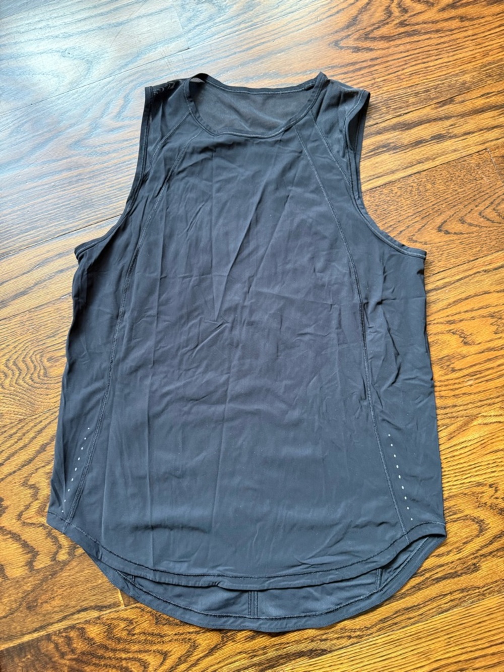 Black Sleeveless Active Tank Top